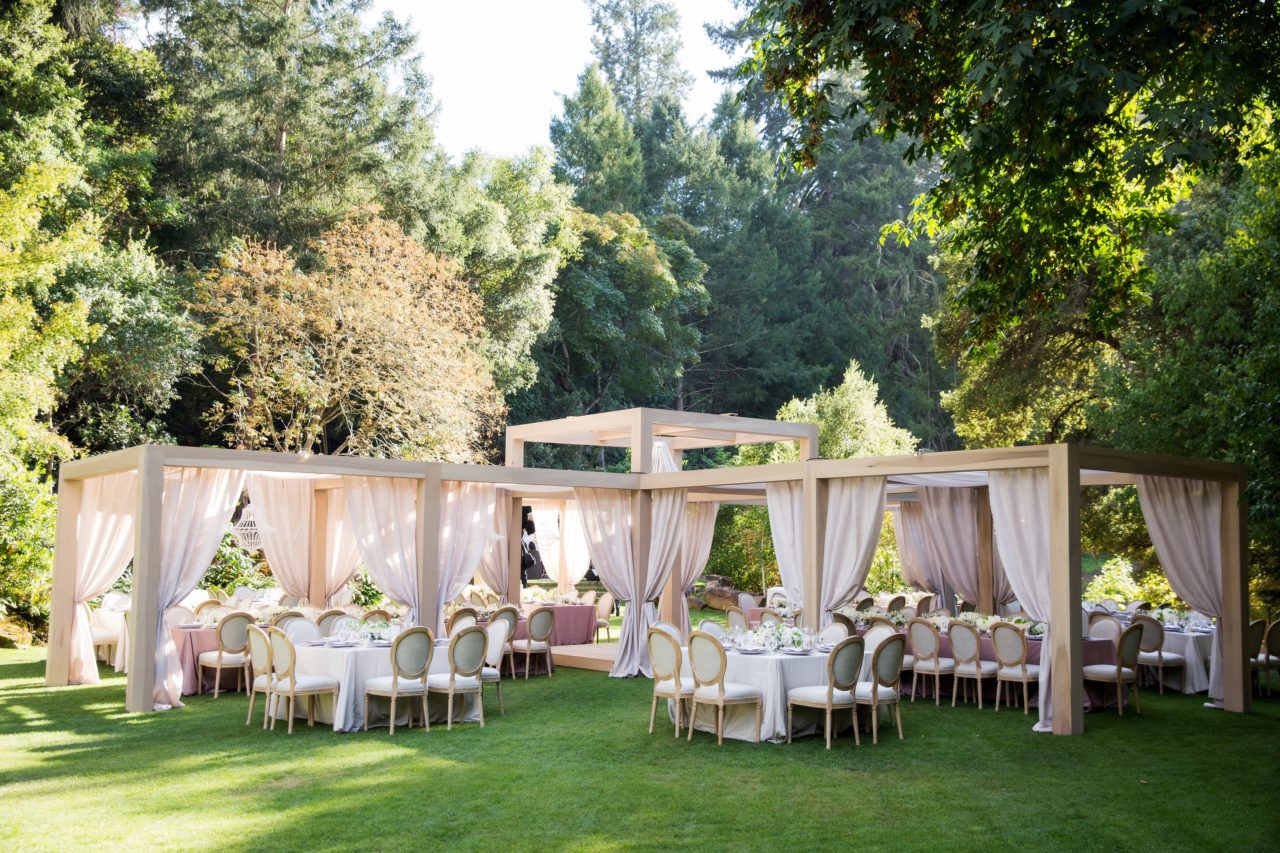outdoor ceremony space for wedding